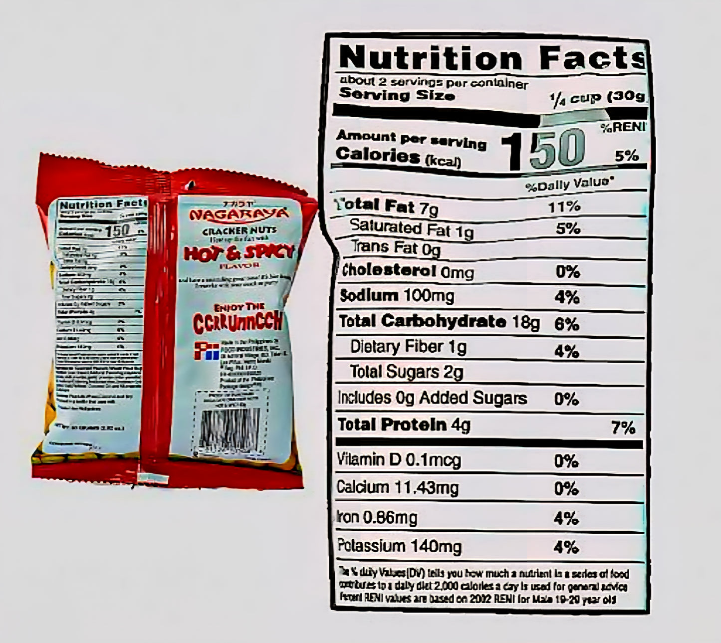 Nagaraya HOT & SPICY FLAVOR Cracker Coated Peanuts 160g