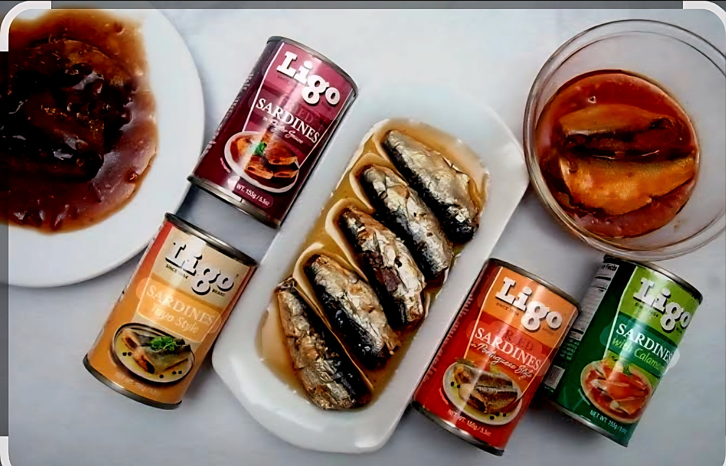 LIGO Fried Sardines with Black Beans 155g