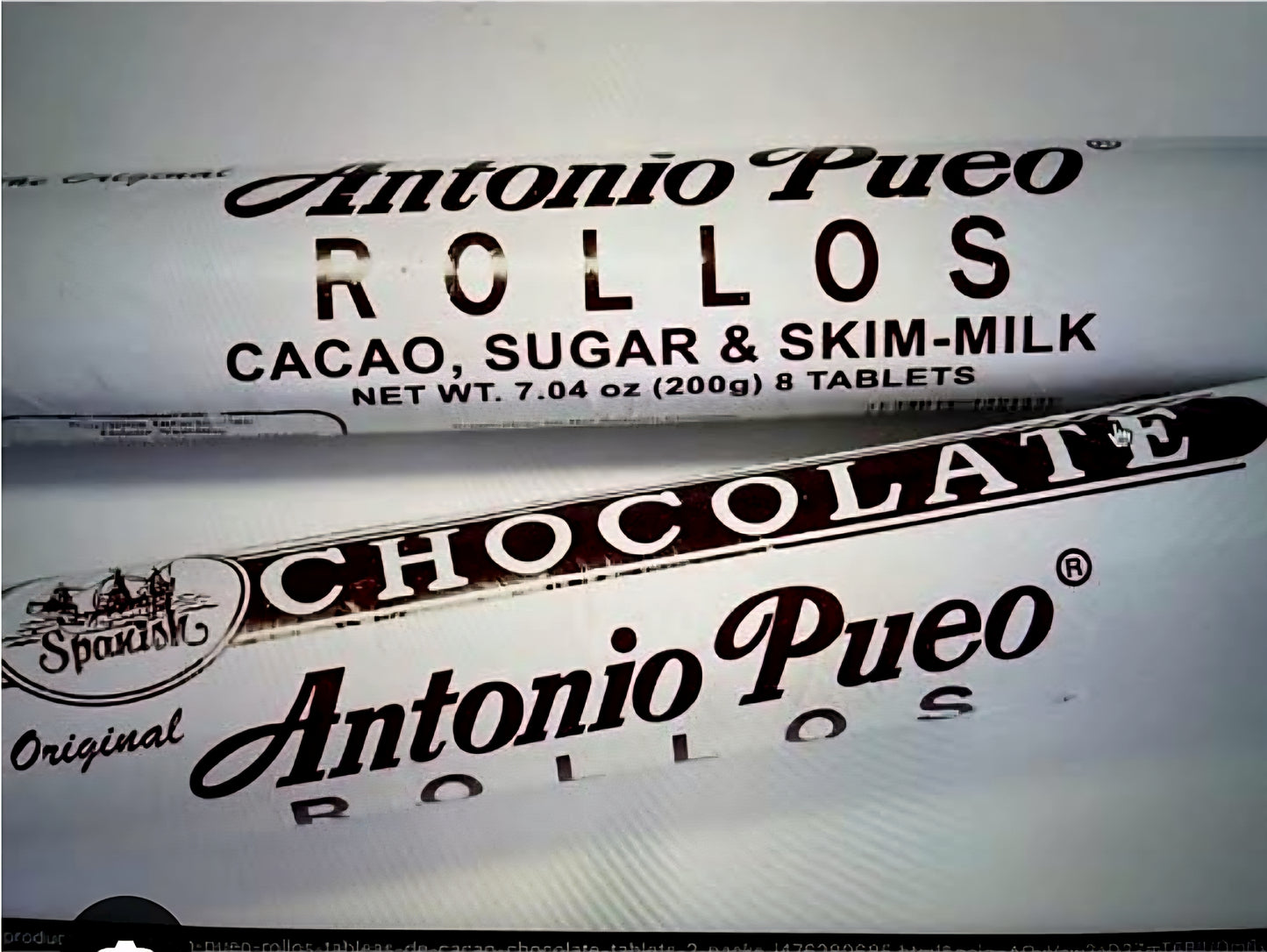 Antonio Pueo Rollos Chocolate Tablets 200g (TABLEYA)
