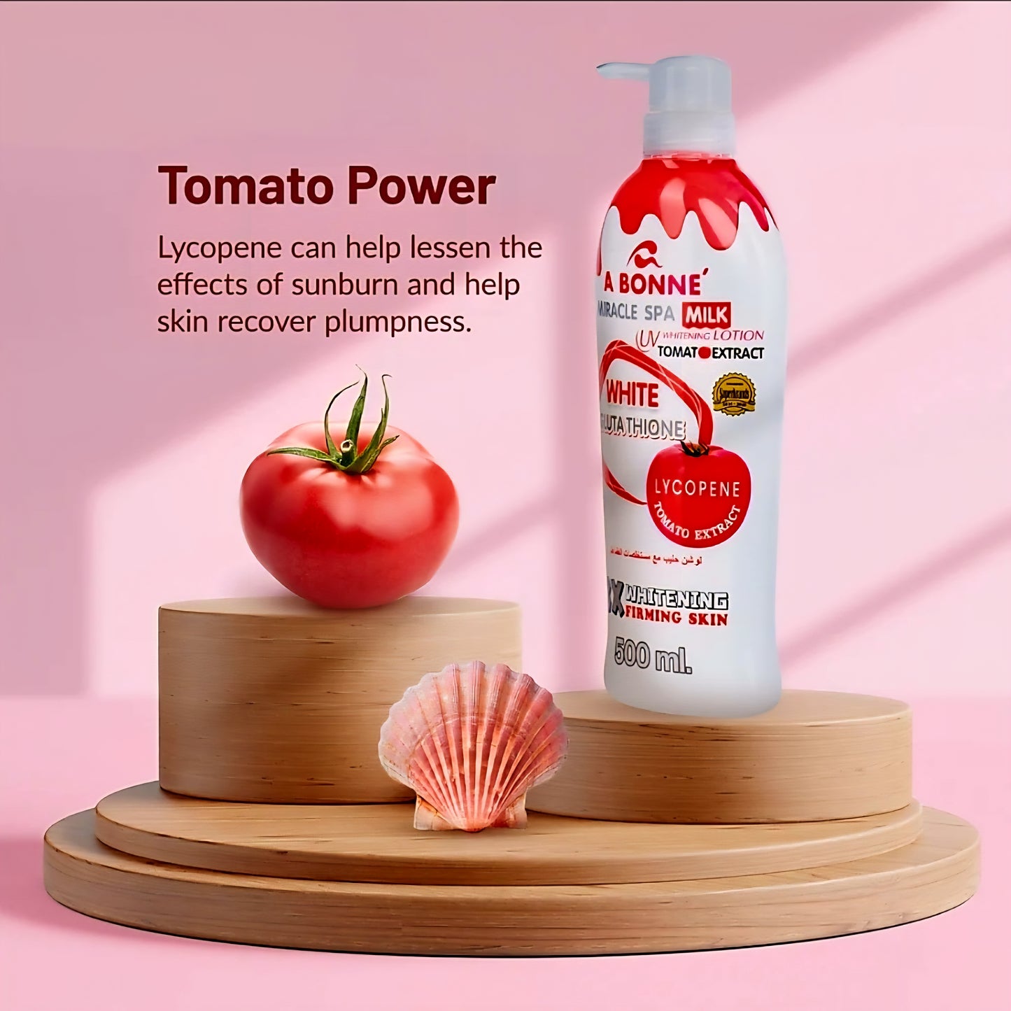 A BONNE' Miracle Spa Milk Whitening Lotion with Tomato Extract 500ml