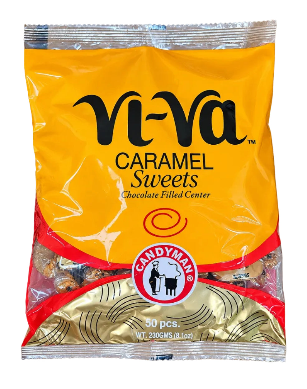 VI-VA CARAMEL SWEETS CHOCOLATE-FILLED CANDY 50-PCS (01/06/27)