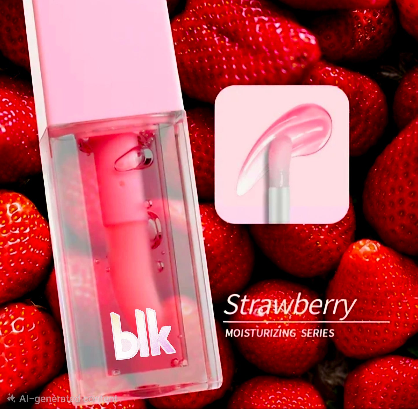 BLK Organic Vegan Plumping & Moisturizing Lip Oil Tint Glow FRUIT COLORS 10ml