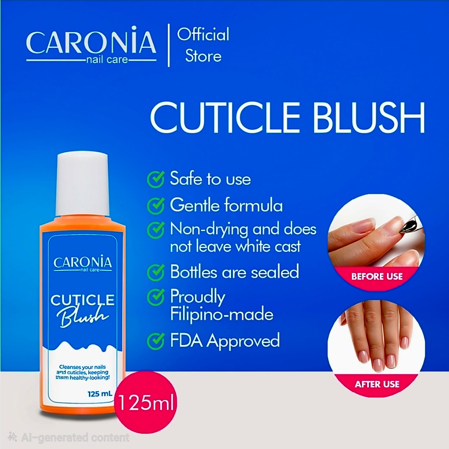 CARONIA CTICLE BLUSH 125ML