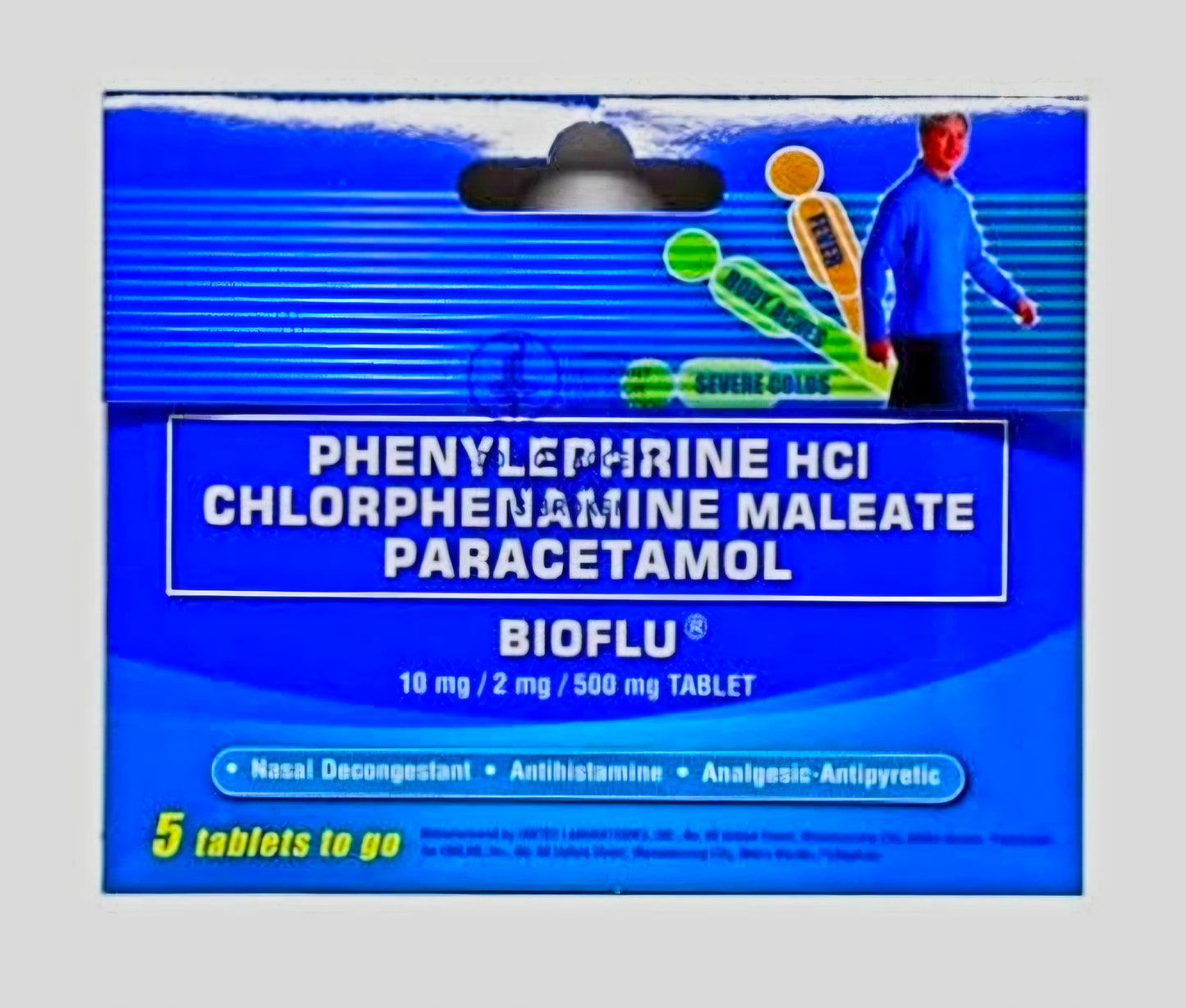 BIOFLU 5-pcs Pack Film Coated Tablets 10mg Covenient Travel Pack