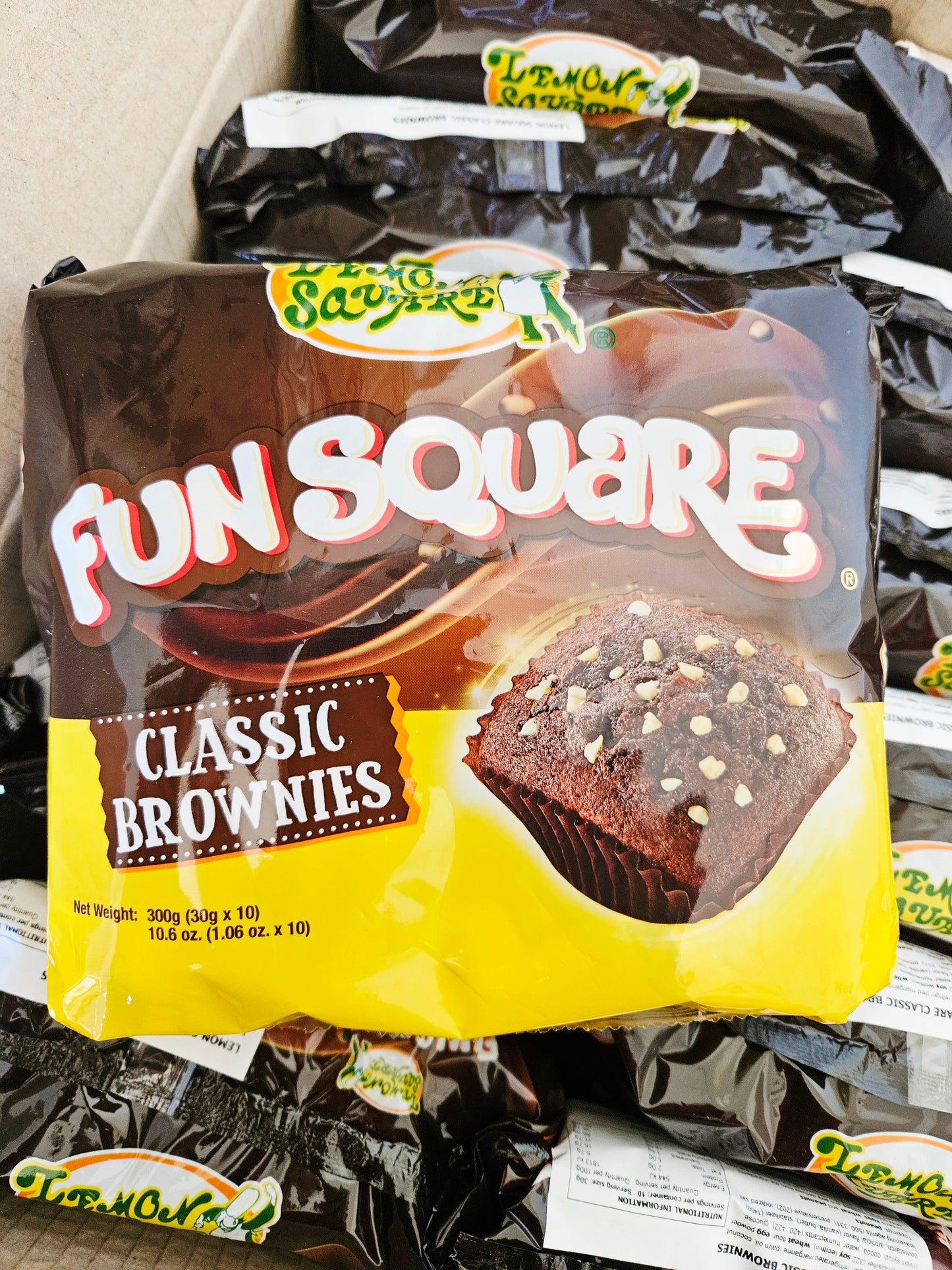 Lemon Square FUN SQUARE Classic Brownies 30g×10pcs