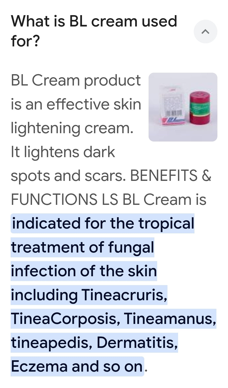 BL CREAM Anti-Bacterial Cream 7g (1-Piece)