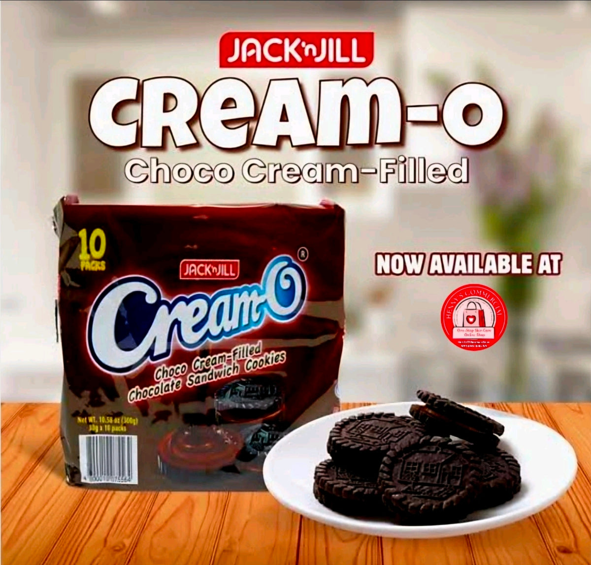 JACK&JILL CREAM-O CHOCO FUDGE COOKIES 30G×10 (14/05/27)