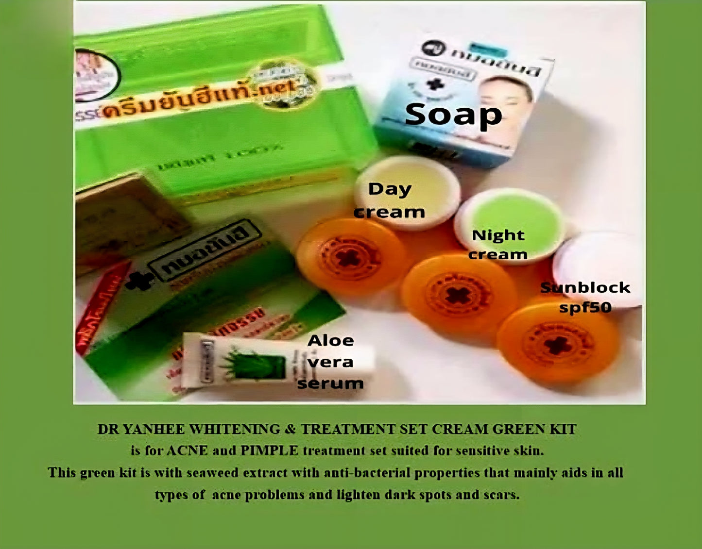 Dr.Yanhee ACNE & PIMPLE TREATMENT Set (GREEN)
