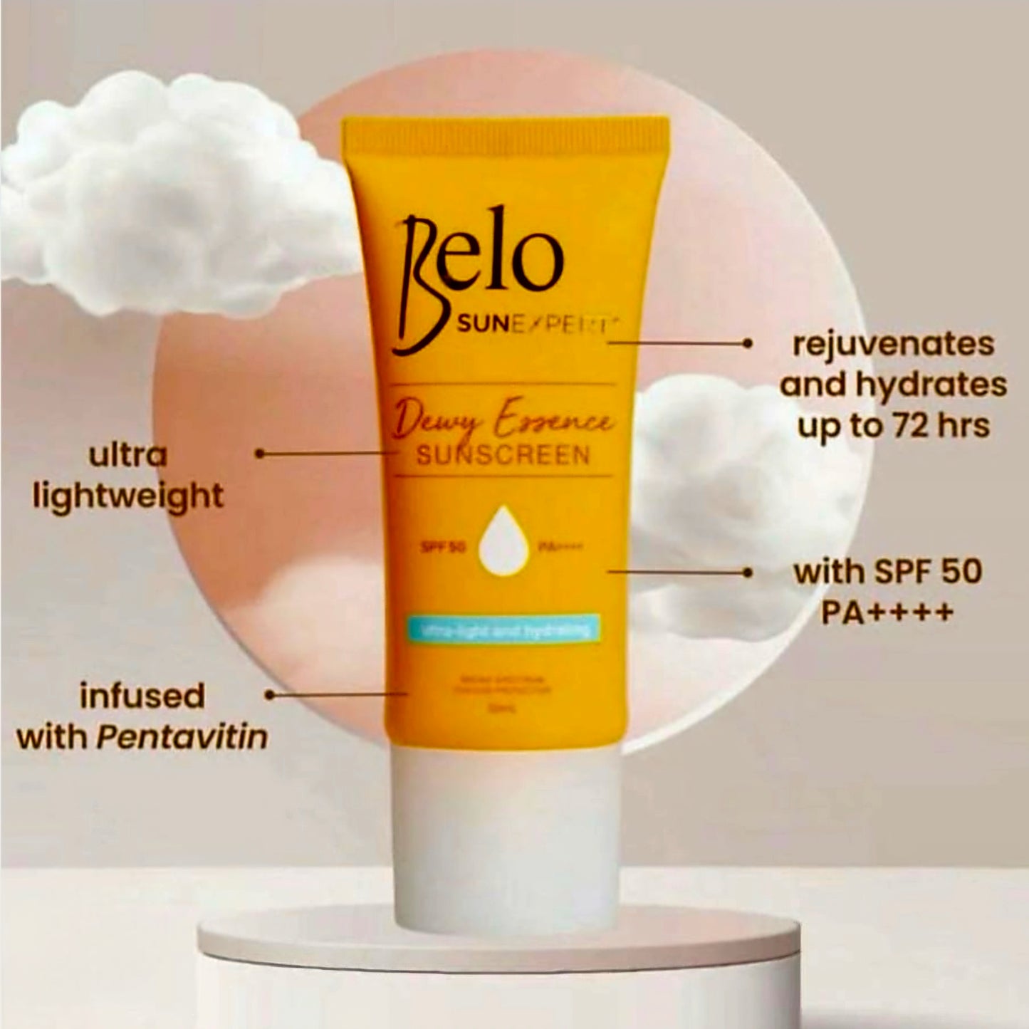 BELO Sunexpert DEWY ESSENCE SUNSCREEN SPF50 PA++++ 50ml