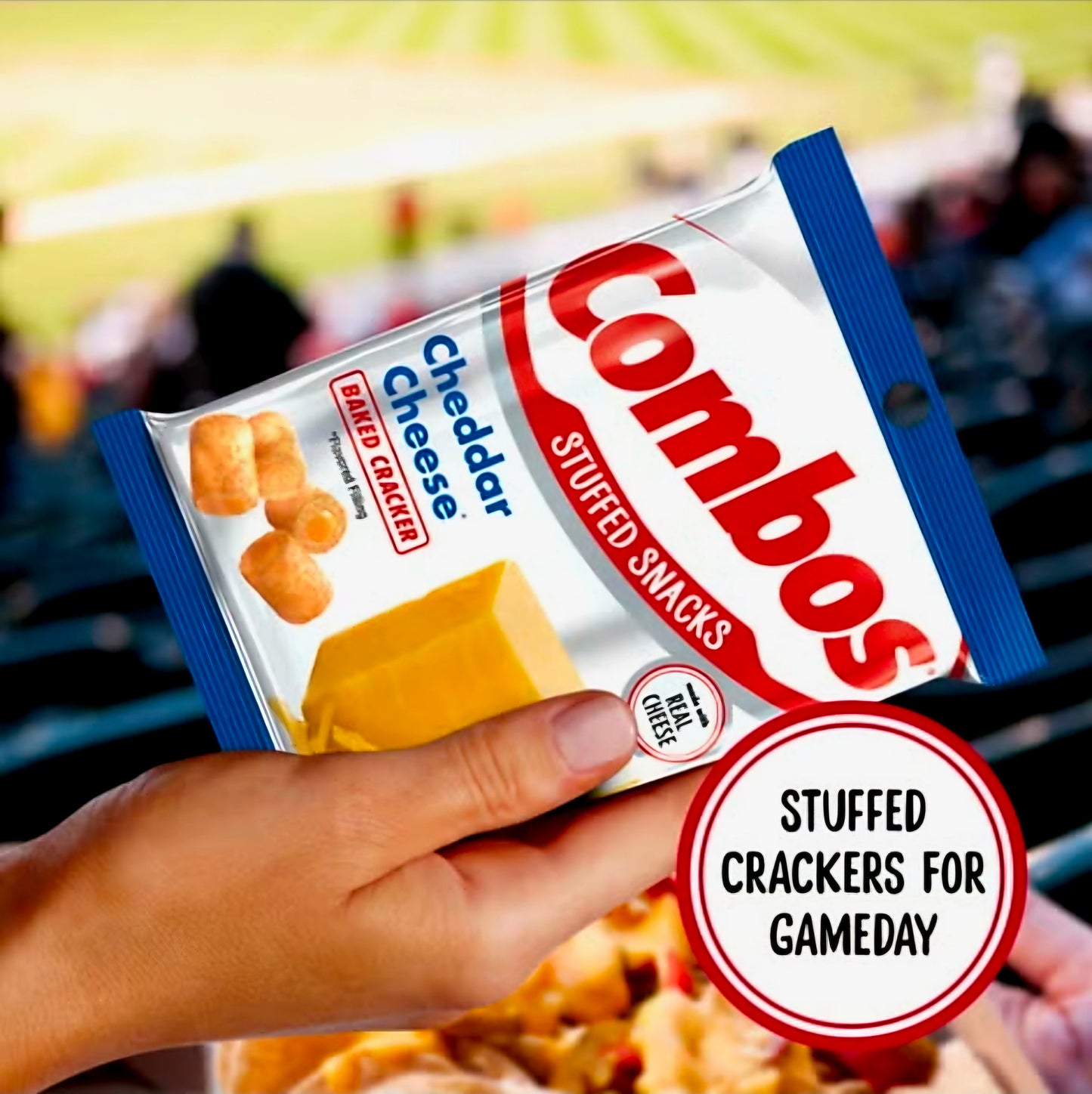 COMBOS Stuffed Snacks Baked Crackers CHEDDAR CHEESE 178g
