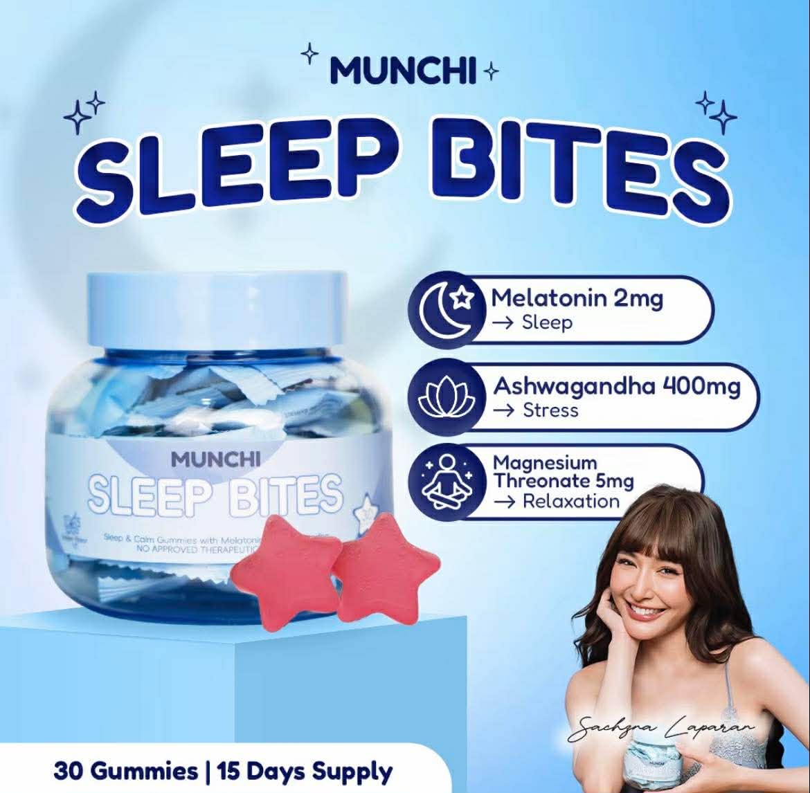 MUNCHI SLEEP BITES (SLEEP, RELAXATION, STRESS) 30-GUMMIES