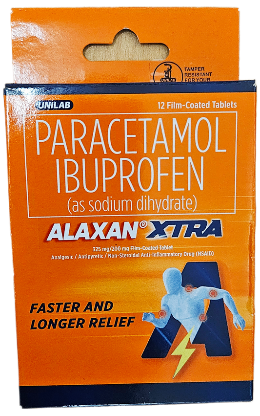 ALAXAN-XTRA 12-FILM COATED TABLETS TRAVEL PACK