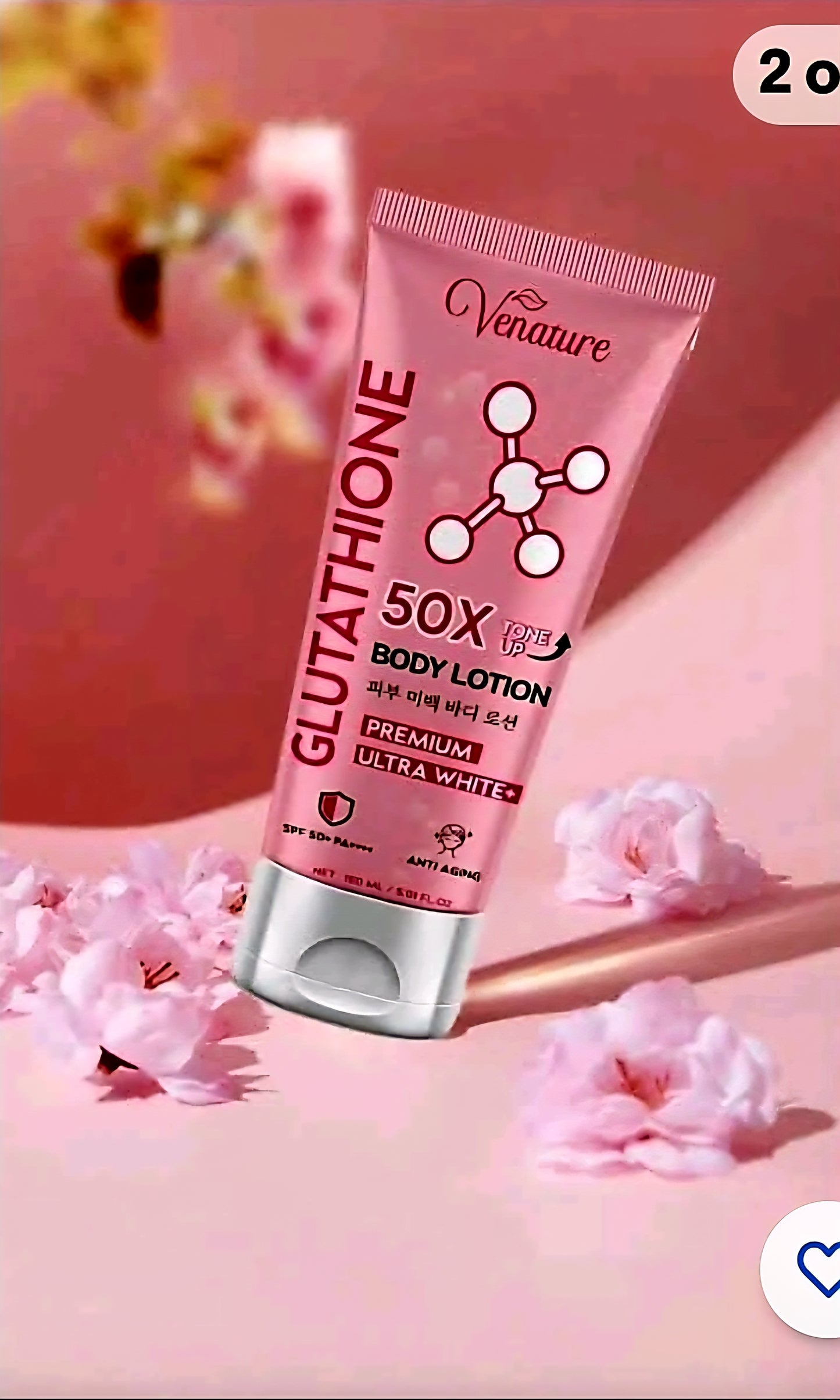 VENATURE 4-in-1 50xGlutathione Premium Ultrawhite Body Lotion 250ml
