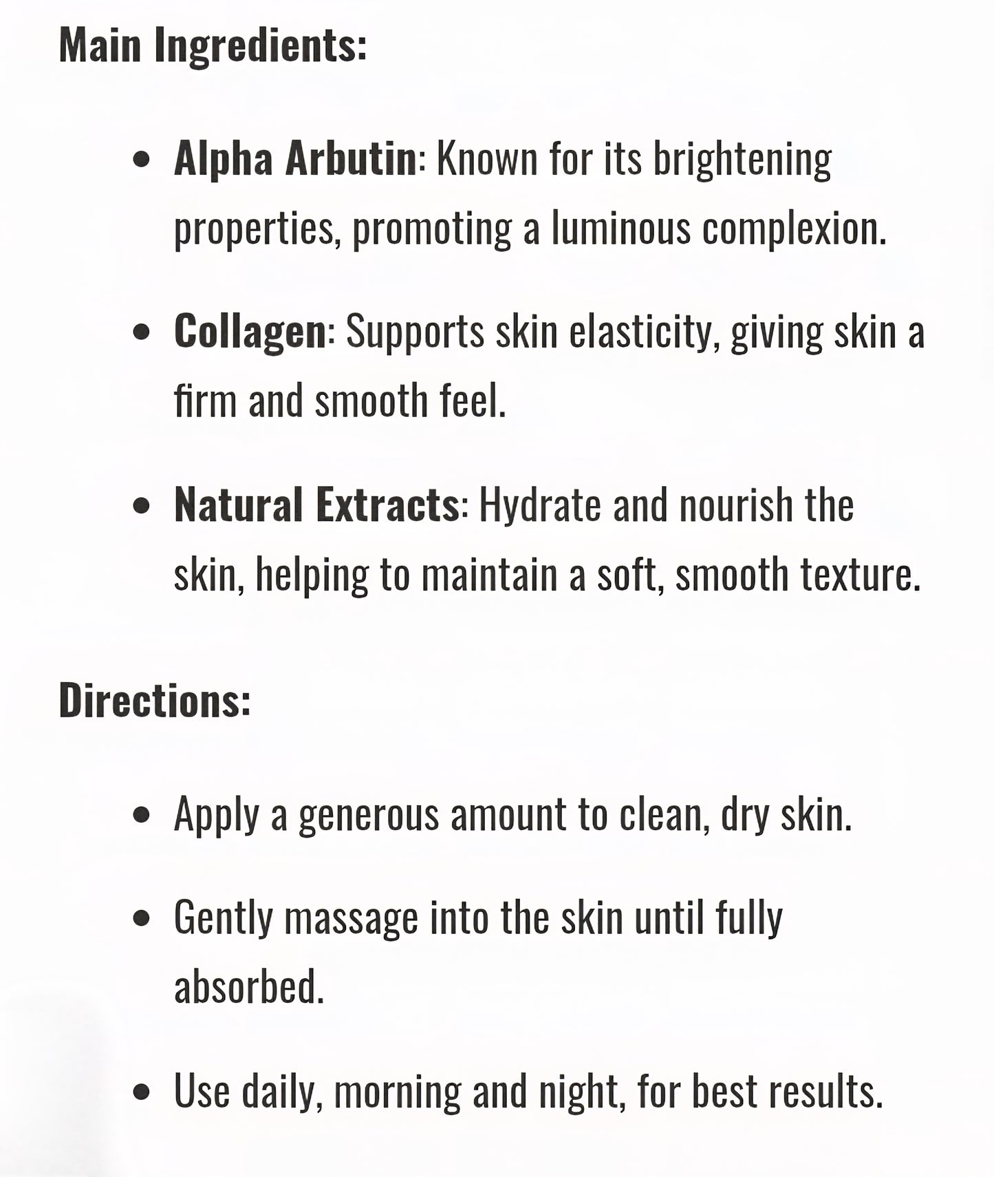 ALPHA ARBUTIN 3Plus Collagen Body Serum 45ml