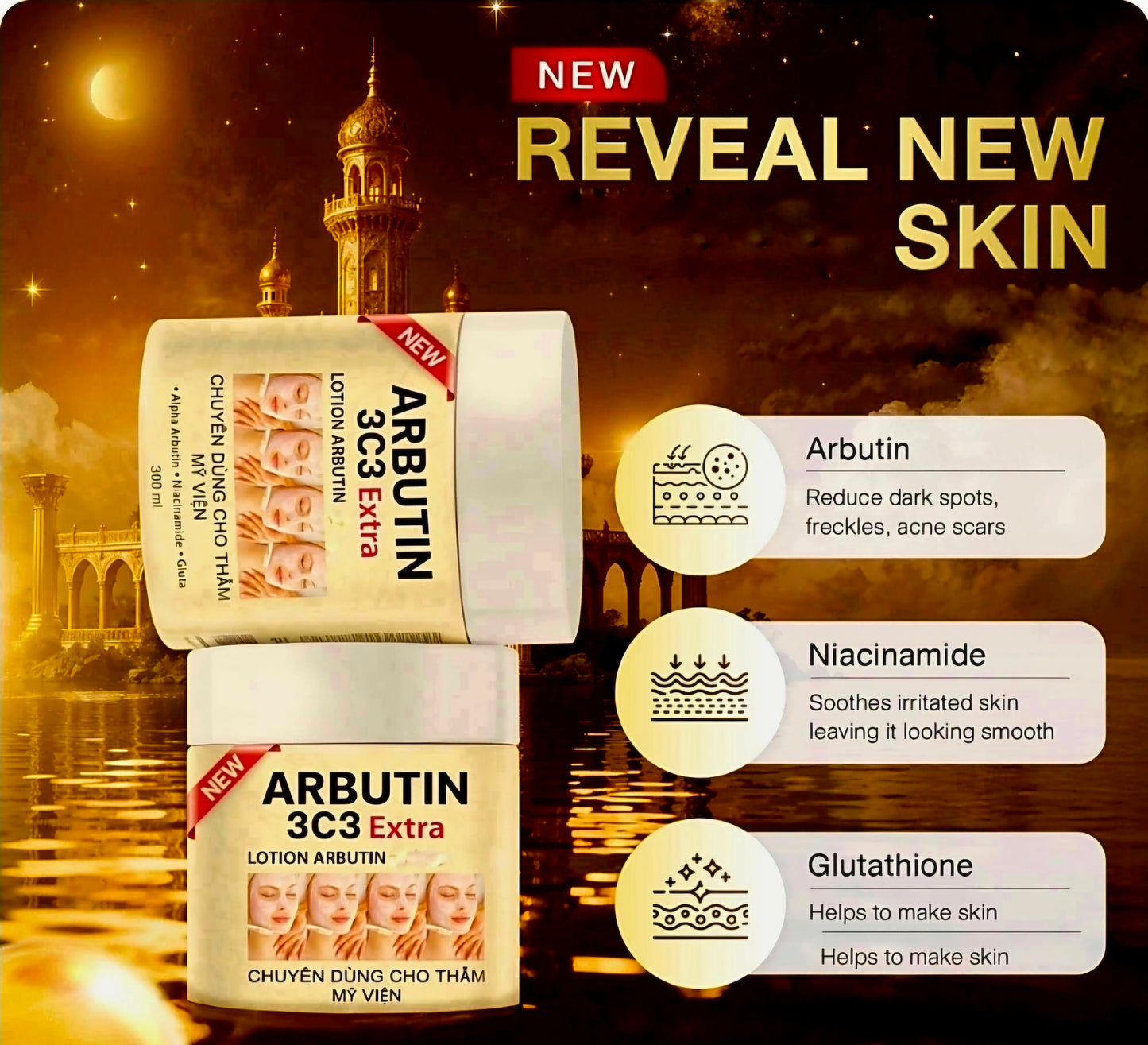 ARBUTIN 3C3 EXTRA Whitening Cream 300g