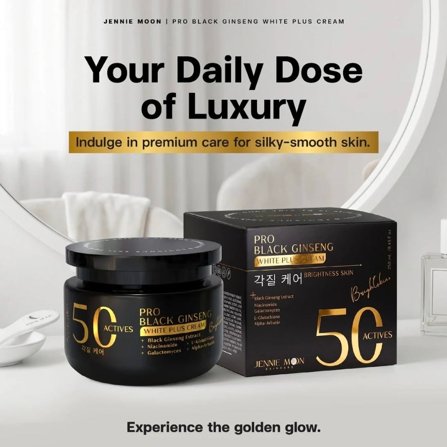 JENNIE MOON PRO BLACK GINSENG WHITE PLUS CREAM 250ML