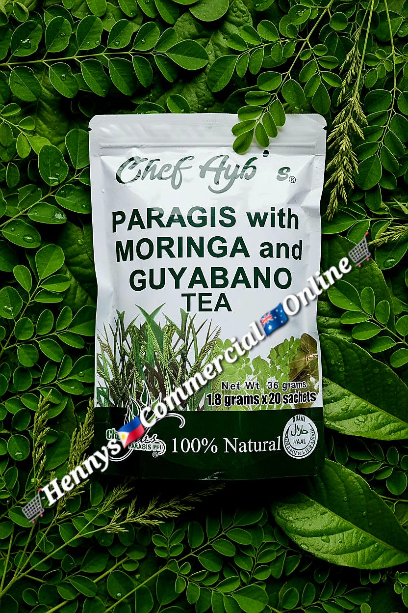 CHEF AYB'S PARAGIS WITH MORINGA & GUYABANO TEA 20-TEABAGS