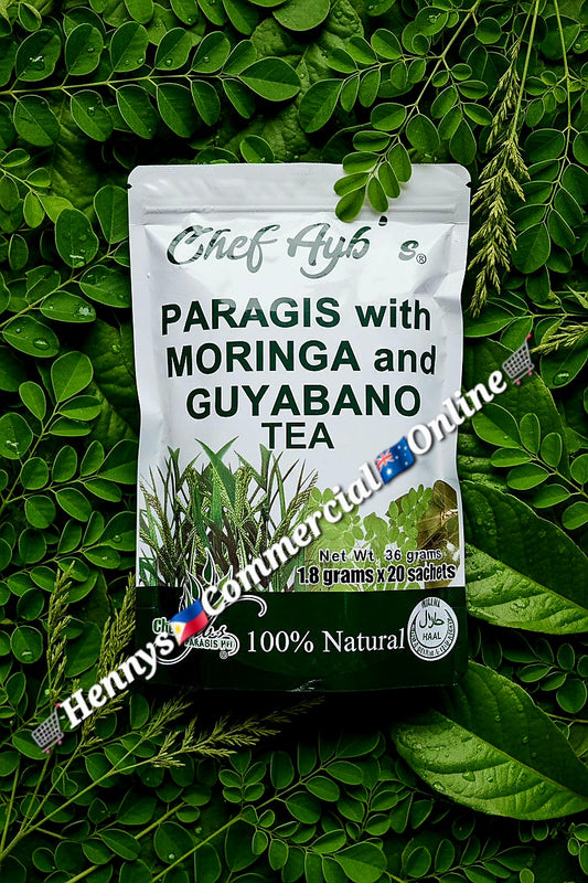 CHEF AYB'S PARAGIS WITH MORINGA & GUYABANO TEA 20-TEABAGS