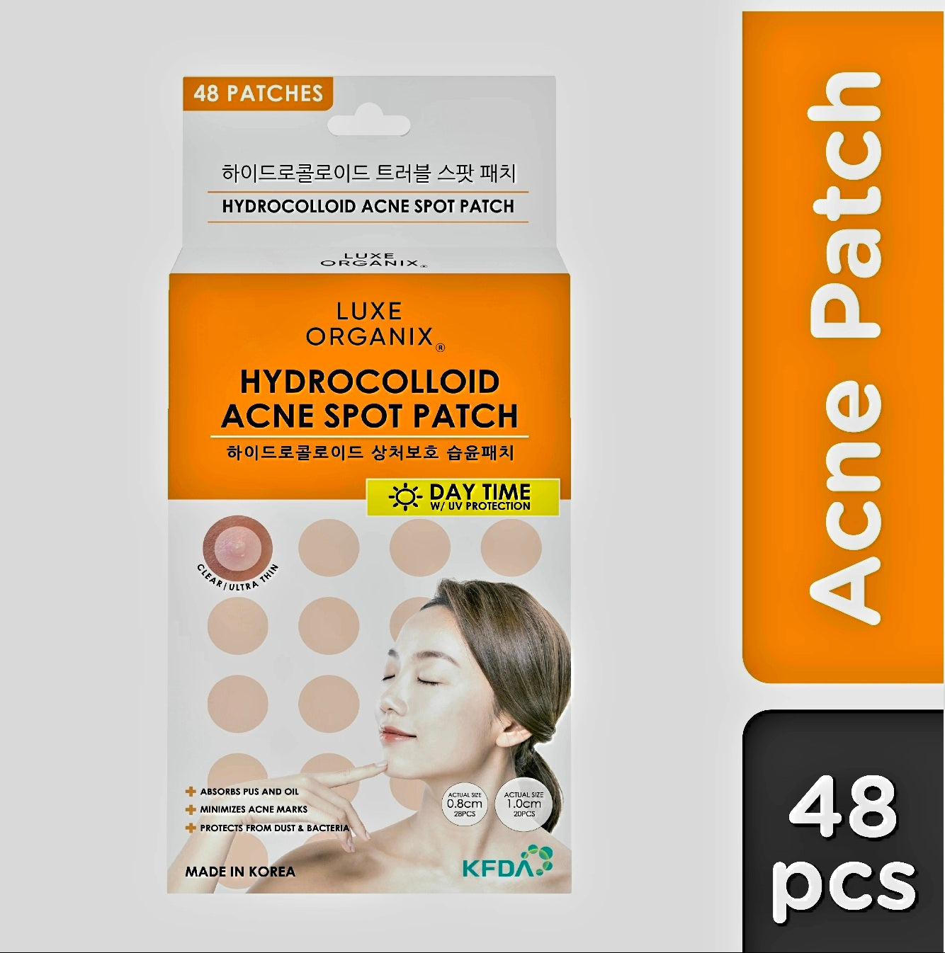 Luxe Organix HYDROCOLLOID ACNE PATCH (Daytime Use) 48-patches