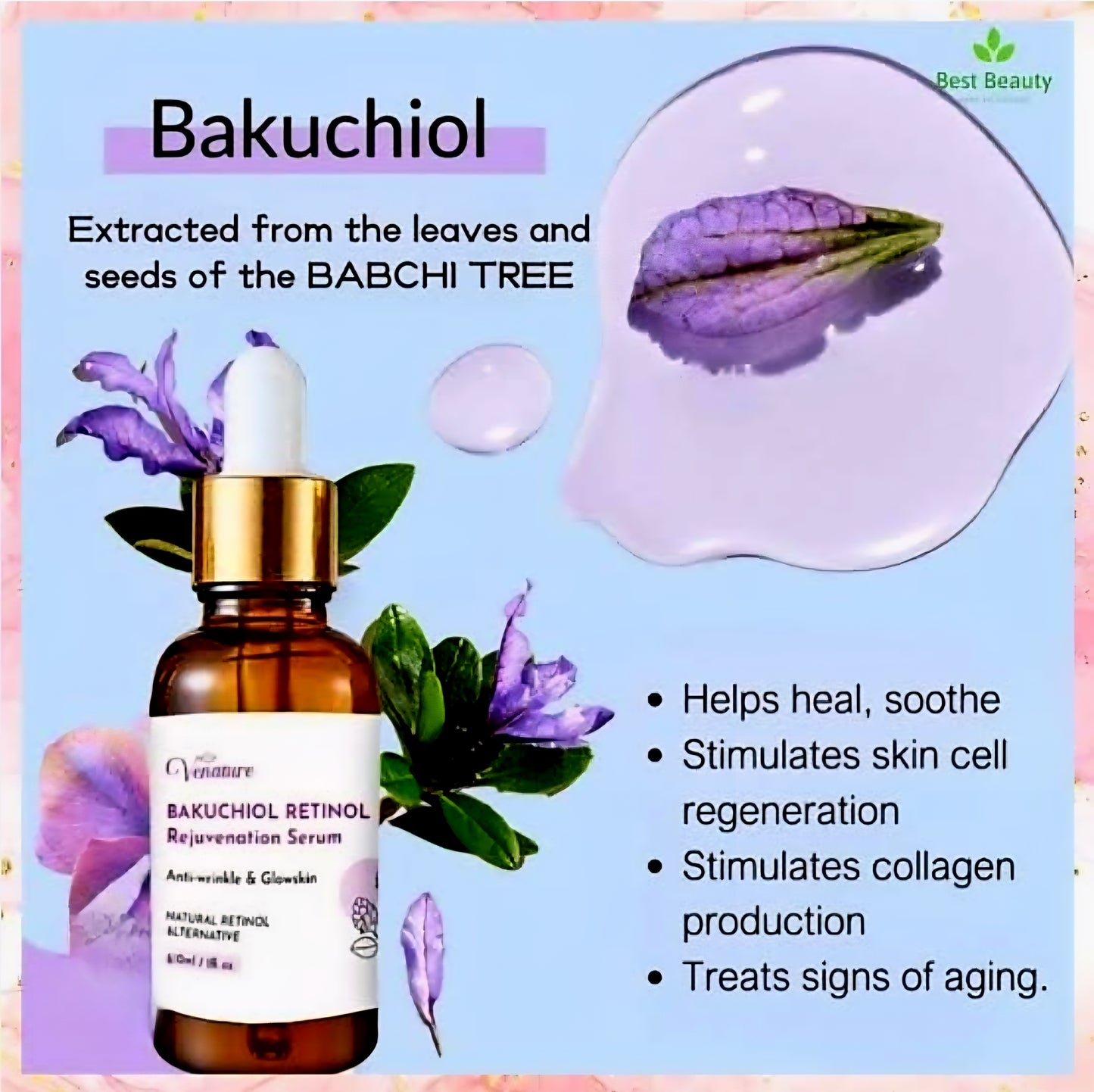 Venature BAKUCHIOL RETINOL Rejuvenation Serum 30ml