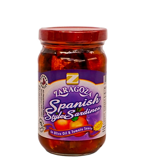 ZARAGOZA Spanish Style Sardines in Olive Oil & Tomato Sauce 220g MILD (06.05.28)
