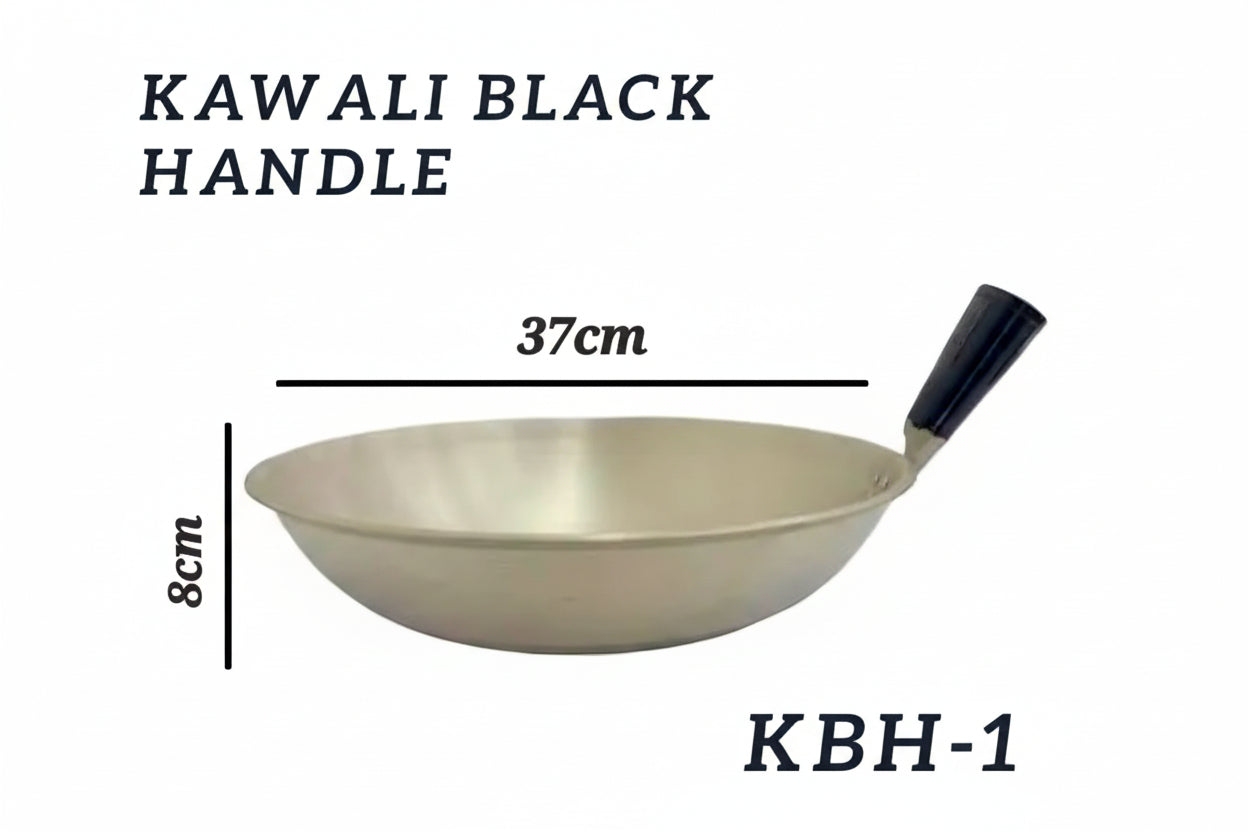 Kawali Single Black-Handed Size#1 37cm-wide 8cm-depth (LARGE)