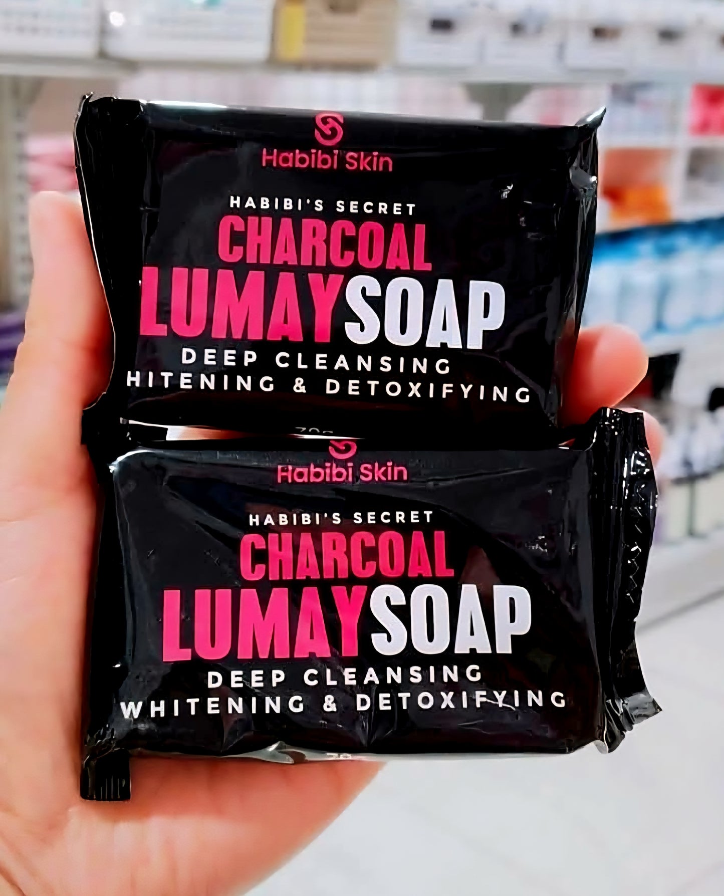 Habibi Skin CHARCOAL LUMAY SOAP Cleanse & Detoxify 70g