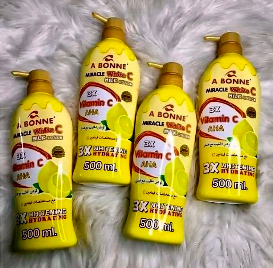 A BONNE' Miracle White C Milk Lotion 3X VITA-C AHA 500ml