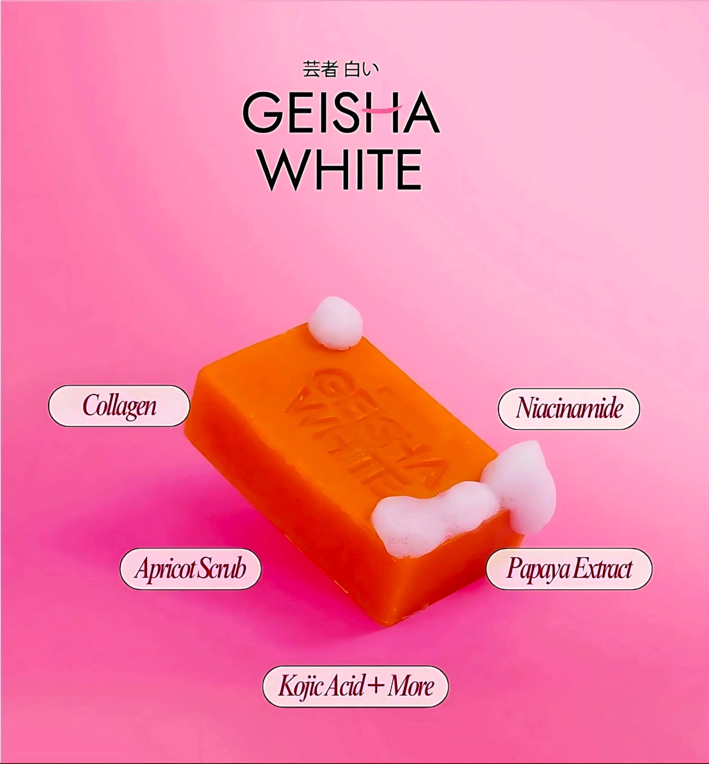 GEISHA WHITE Intense Scar & Blemish Lightening Soap 65g