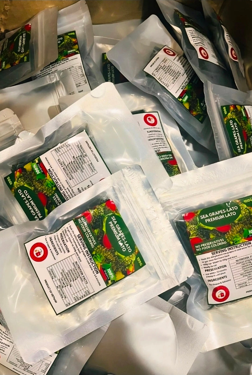 PREMIUM ORGANIC SEAGRAPES (LATO) 100G