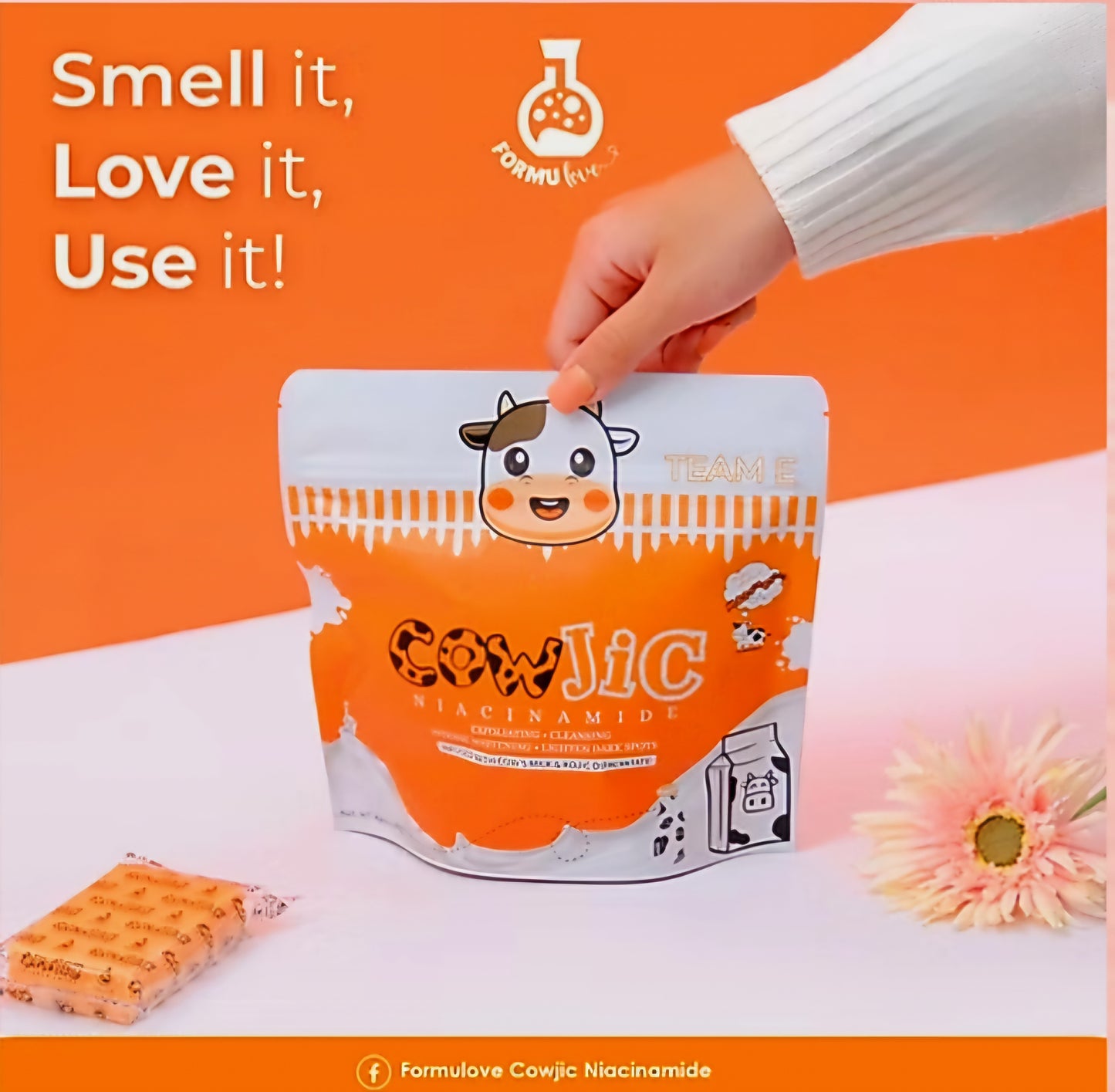 COWJIC Niacinamide Milk Soap 80g×5pcs (5-PACK)