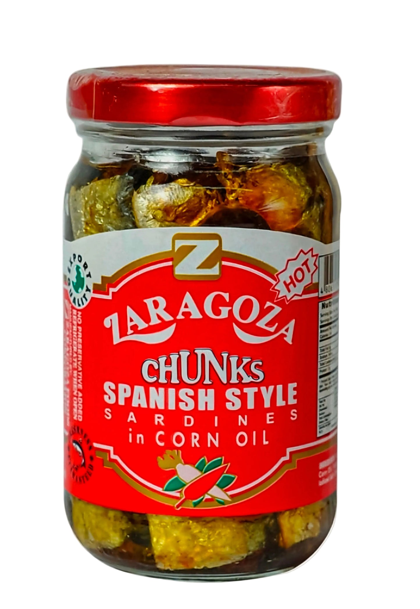 ZARAGOZA Spanish Style Sardines CHUNKS in Corn Oil 220g HOT (24.04.28)