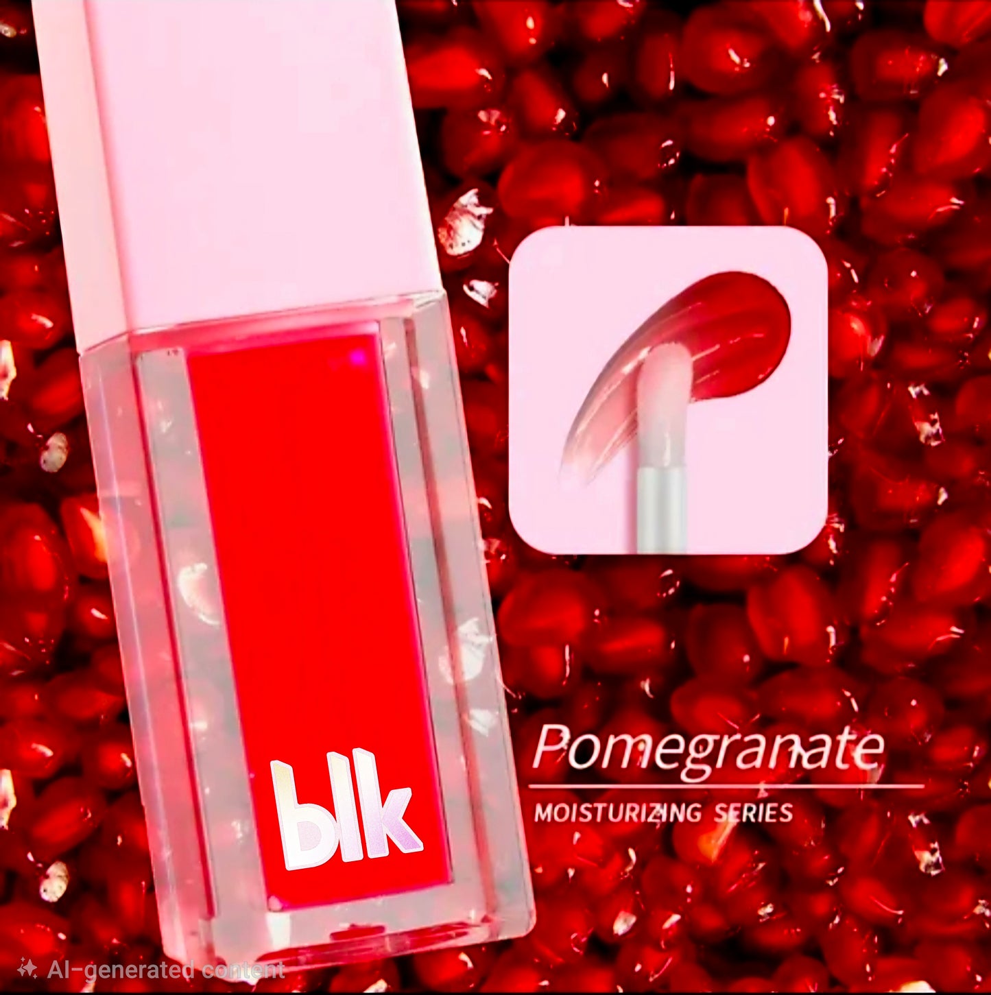 BLK Organic Vegan Plumping & Moisturizing Lip Oil Tint Glow FRUIT COLORS 10ml