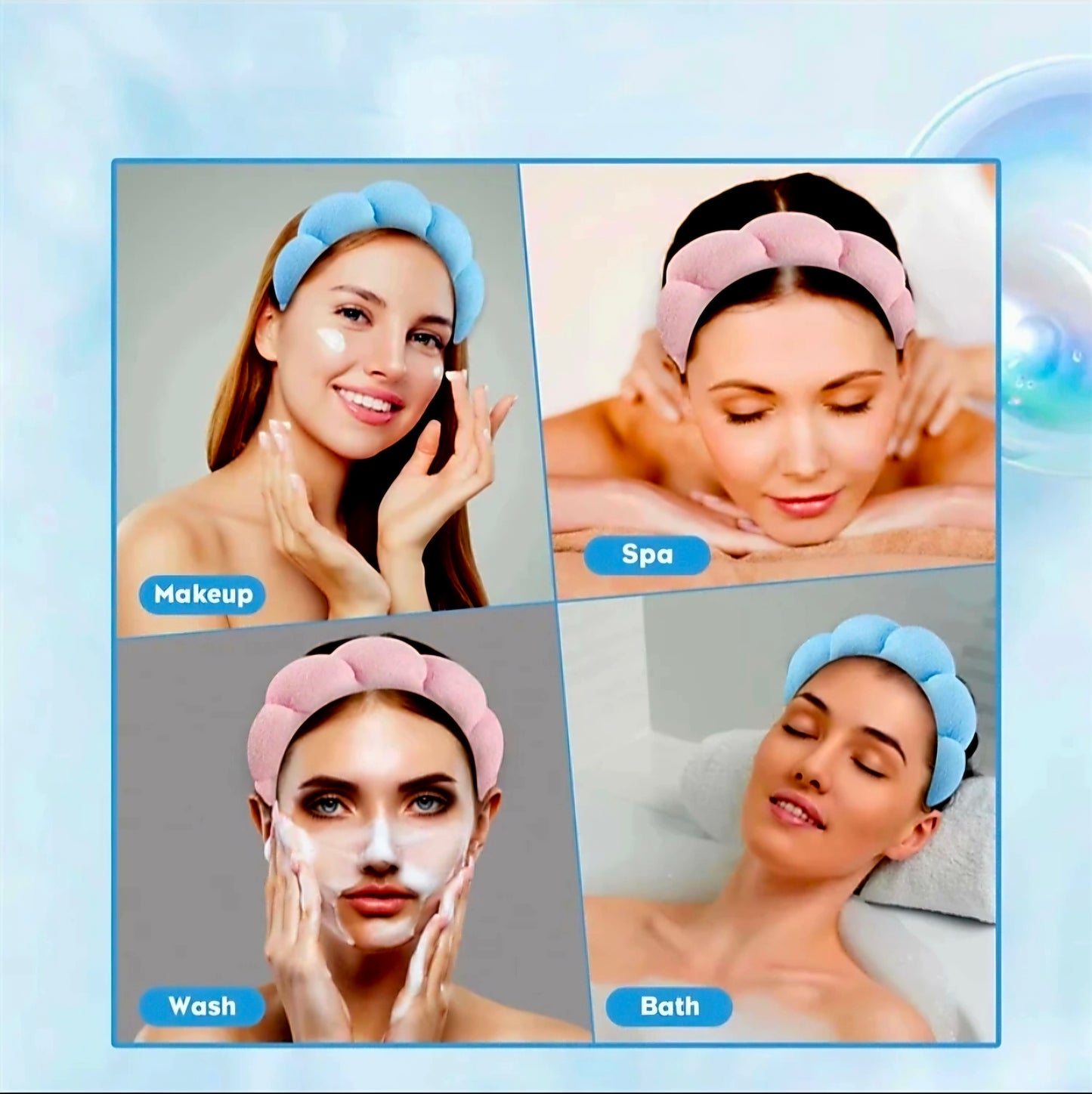 Complete Facial SPA ACCESSORIES SET in PP Packing Organizer (PURE BLACK)