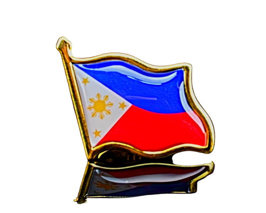 Vintage PHILIPPINE FLAG Commemorative Lapel Pins Metal Brooch (1-piece)