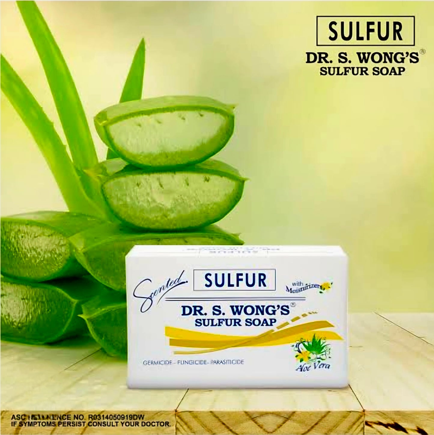 DR. S. WONG SULFUR SOAP 80G (SCENTED WITH ALOE VERA)