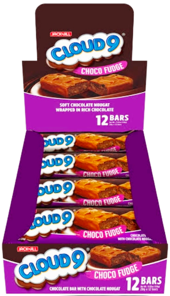 JACK&JILL CLOUD9 CHOCO FUDGE 28G×12-BARS (BOX)
