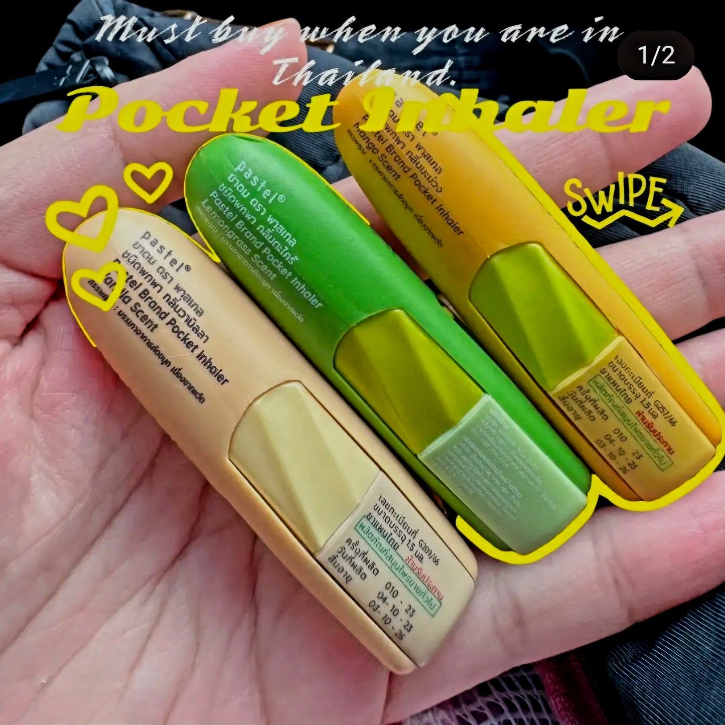 Thailand PASTEL INHALERS Customized Keycharms