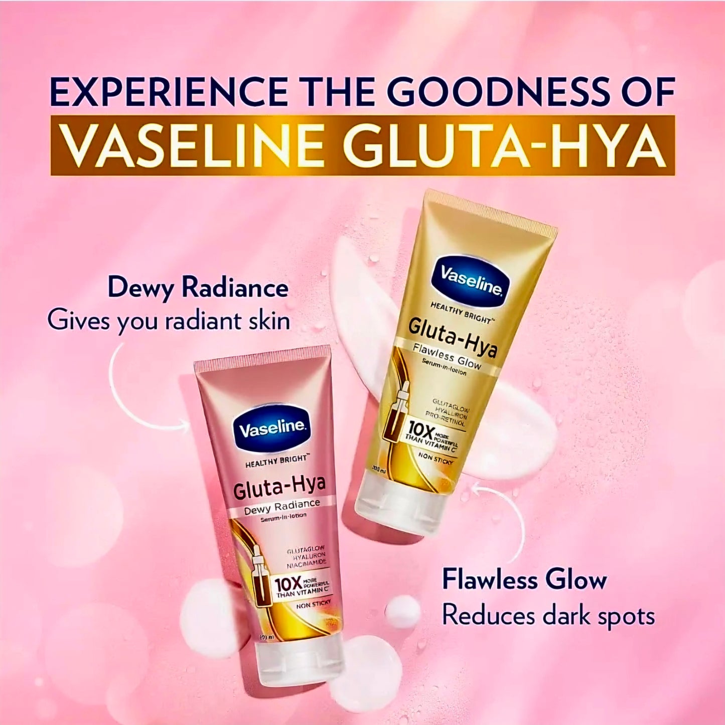Vaseline Healthy Bright GLUTA-HYA Serum-in-Lotion FLAWLESS GLOW  200ml
