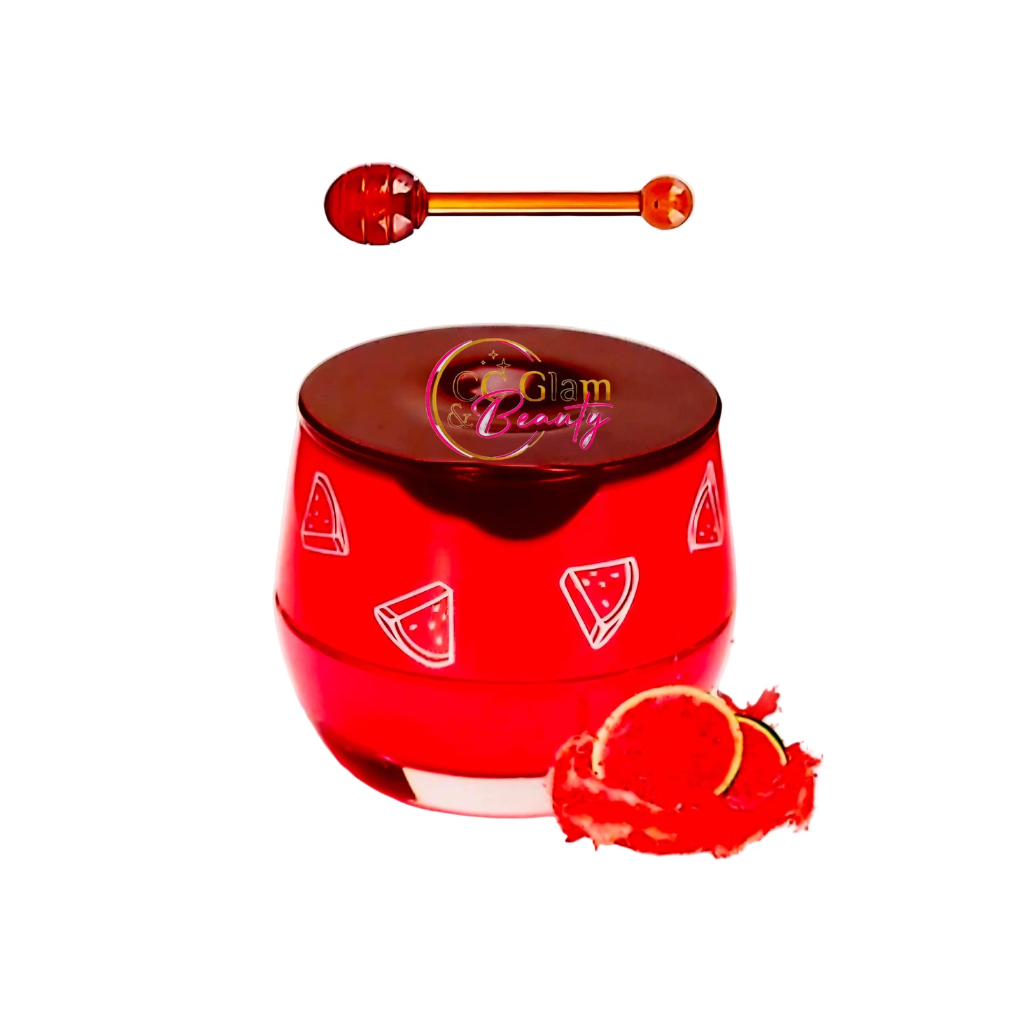 CC Glam & Beauty Propolis LIP MASK in HONEYPOT with Hygienic Lip Applicator 7g (WATERMELON)