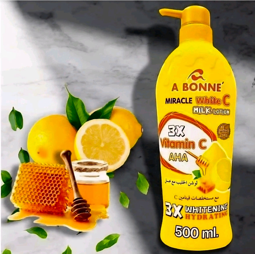 A BONNE' Miracle White C Milk Lotion 3X VITA-C AHA 500ml