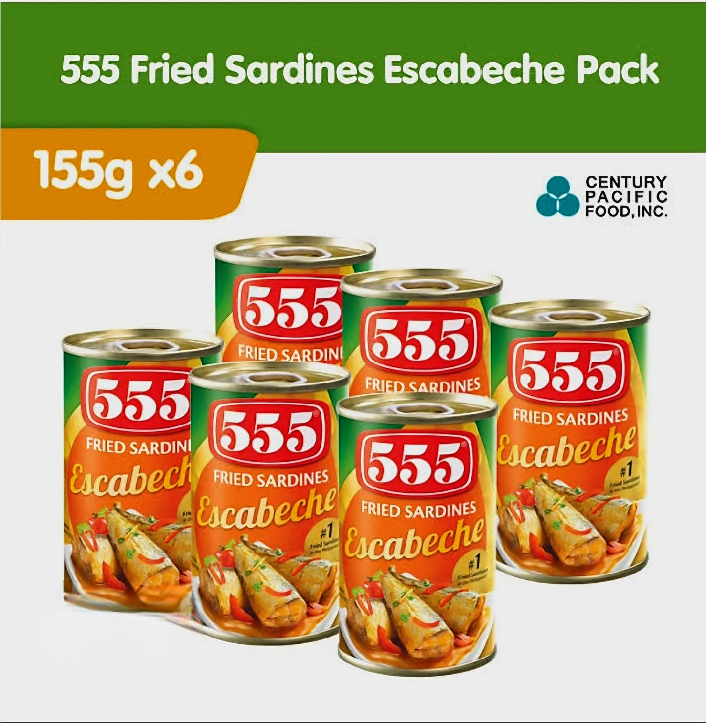 555 Fried Sardines ESCABECHE 155g