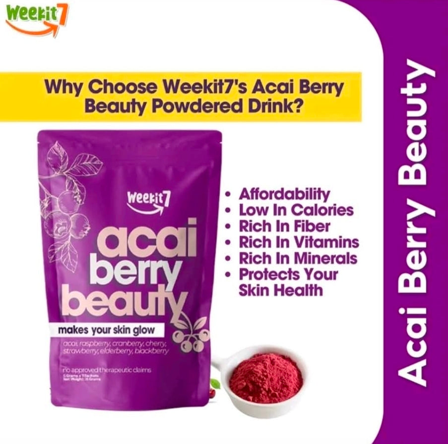 Weekit7 ACAI BERRY BEAUTY Juice 5g x 7-sachets