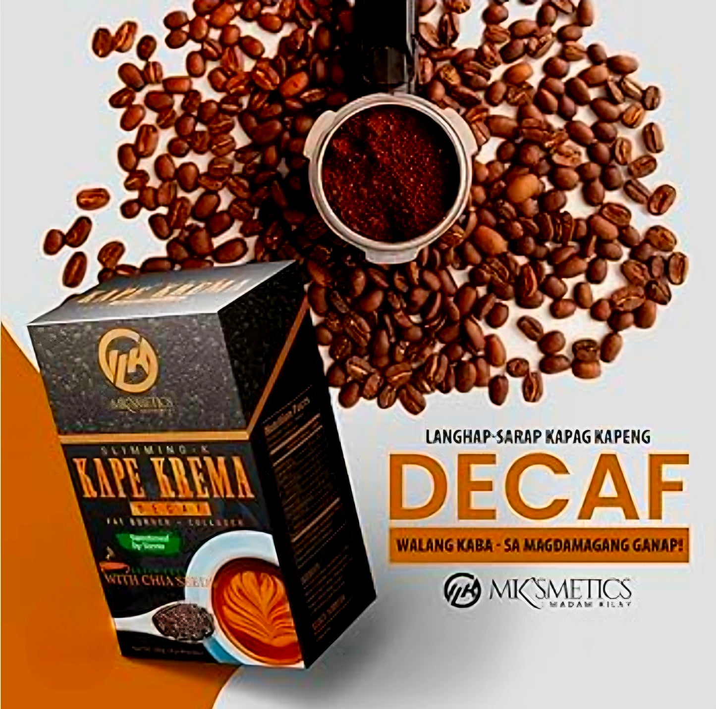 MK'SMETICS MADAM KILAY SLIMMING-K KAPE KREMA DECAF 210G