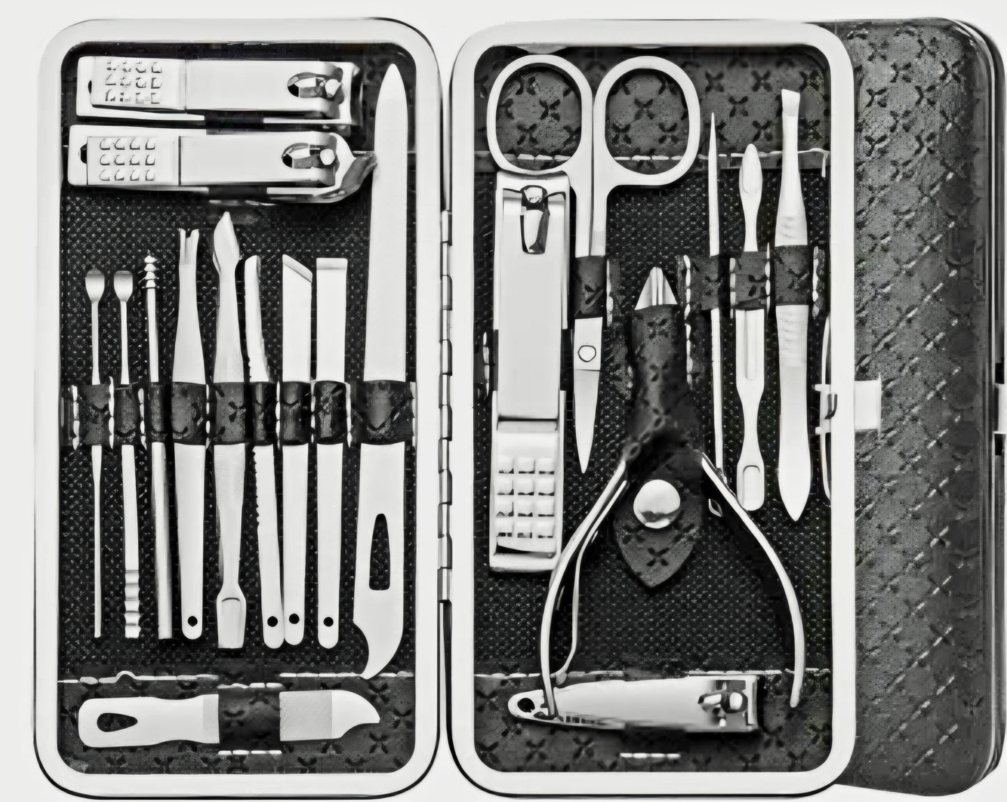 💲‼️EOFY-SALE‼️💲19-PCS COMPLETE PEDICURE TOOLS PU LEATHER ORGANIZER