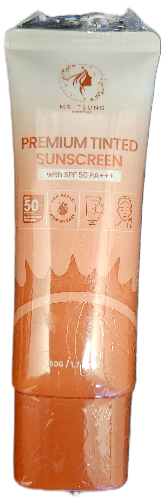 MS.TSUNG PREMIUM TINTED SUNSCREEN SPF50 PA+++ 50G