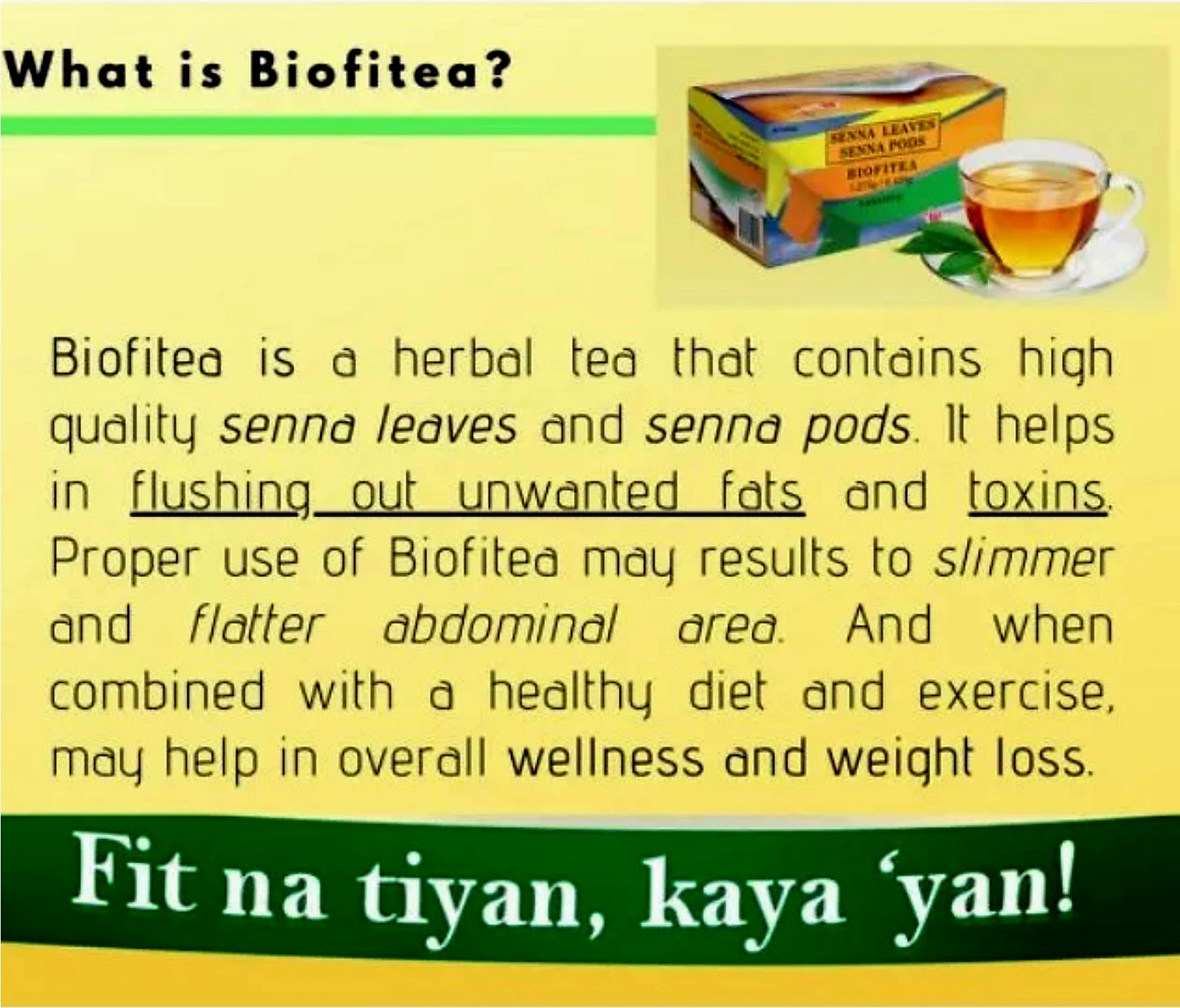 BIOFITEA Senna Leaves Senna Pods 5 Teabags TRIAL PACK