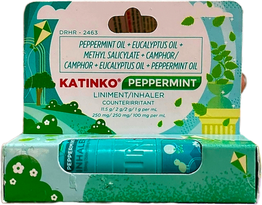 KATINKO PEPPERMINT DUO-RELIEF LINIMENT + INHALER IN ONE