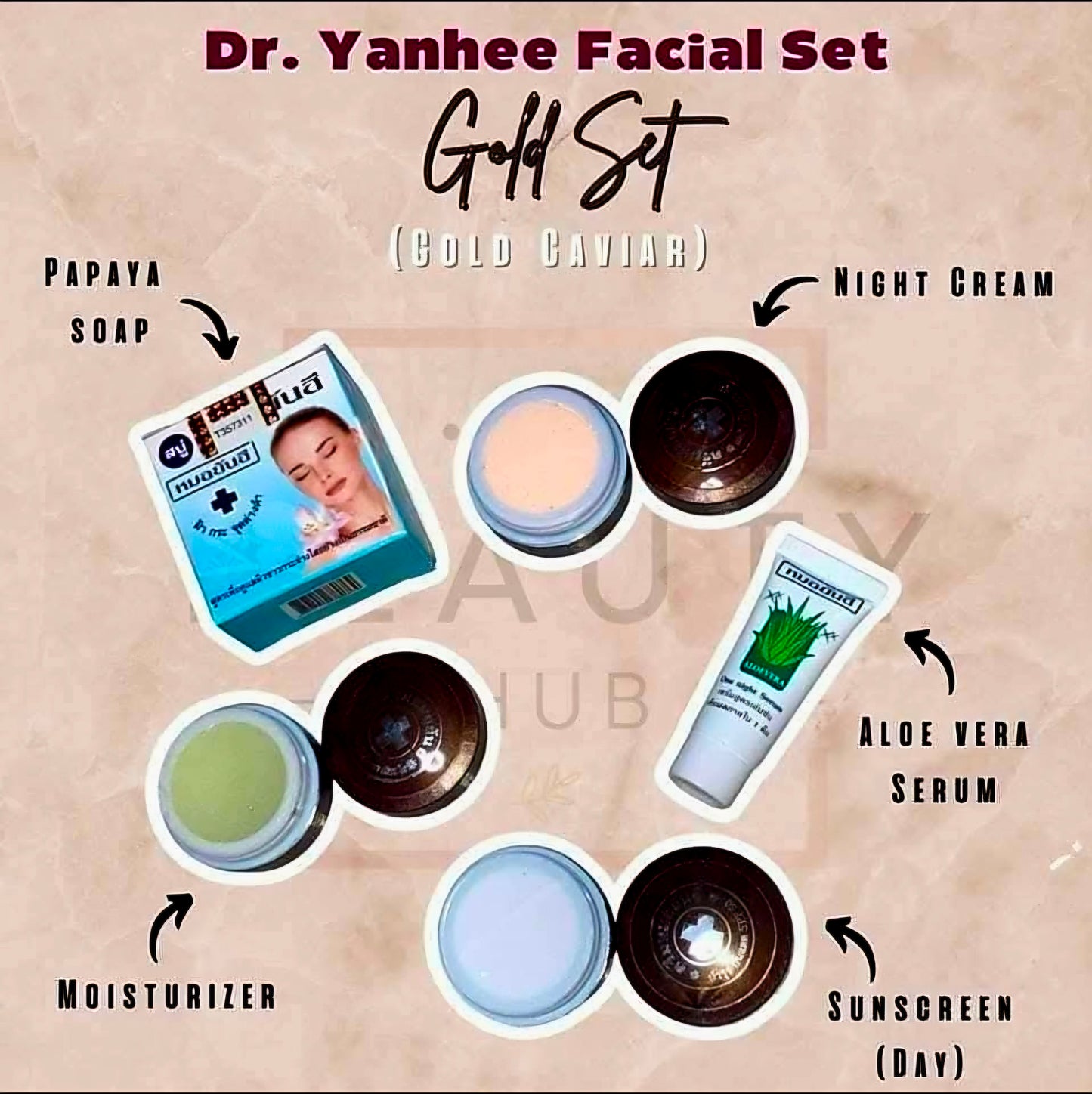 Dr.Yanhee Facial Set SKIN LIFTING SET (GOLD) AUTHENTIC THAILAND