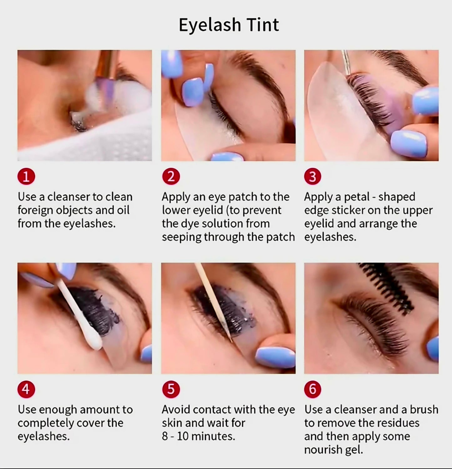 Iconsign DIY EYELASH & EYEBROW DYE SET with 3 Colours (Black, Brown, Coffee)